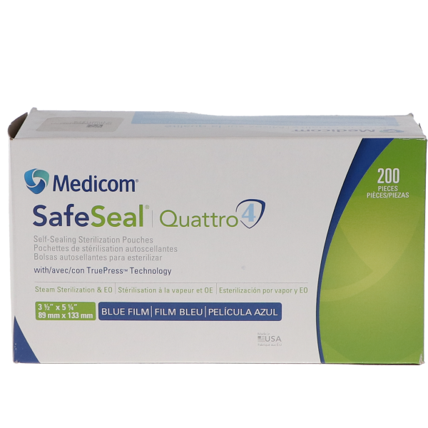 ORAL　BARRIER　×4袋 SafeSeal Quattro Pouches, 3.5